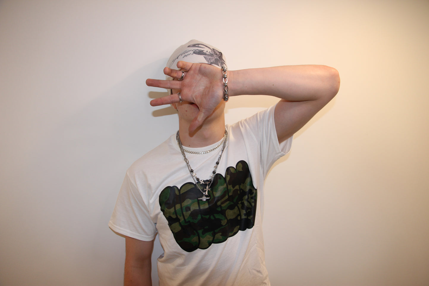 Camo logo t shirt